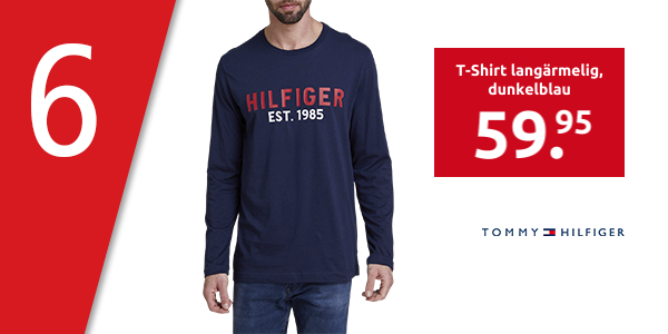 Tommy Hilfiger T-Shirt langärmelig, dunkelblau