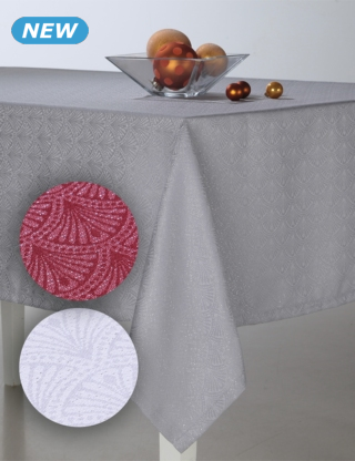 Tischdecke «Lena», 140 x 240 cm, silber