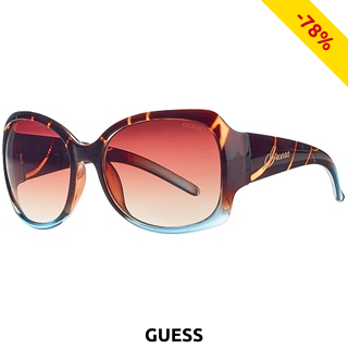 GUESS Grosse Sonnenbrille, braun