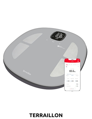 Terraillon elektronische Körperanalyse-Waage «Master Fit», aus Glas