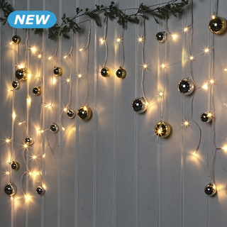 Girlande «Weihnachtskugeln», 70 LEDs, L 140 cm