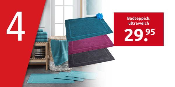Badteppich, ultraweich, 50 x 70 cm, türkis
