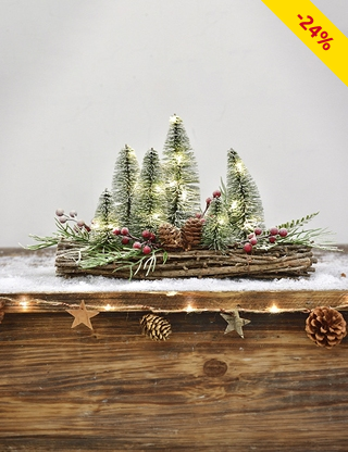 Tannen-Dekoration LED, 30 x 20 cm