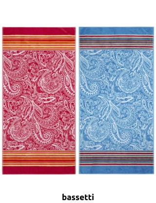 Bassetti Badetuch «Noto», 90 x 180 cm, koralle