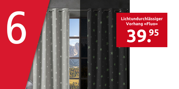 Lichtundurchlässiger Vorhang «Fluo», H 240 x B 140 cm, grau