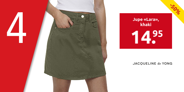 JACQUELINE de YONG Jupe «Lara», khaki