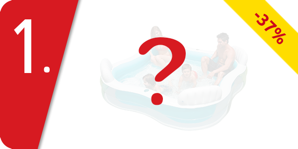 Pool mit 4 Sitzen, aufblasbar