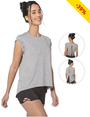 T-Shirt sehr stretchig, grau