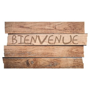 Fussmatte mit Holzeffekt, 40 x 60 cm