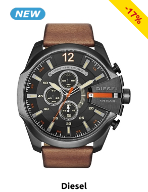 Diesel Herrenuhr, schwarz