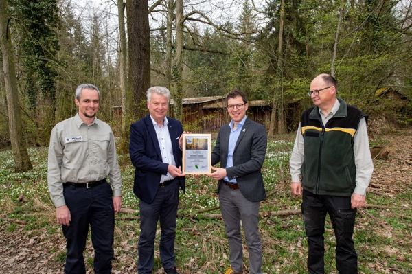 Siebter NABU-Naturwaldbetrieb Bietigheim-Bissingen wurde ausgezeichnet