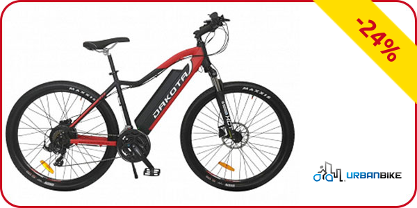 Elektrovelo «Dakota» UrbanBike, 160 km, 25 km/h