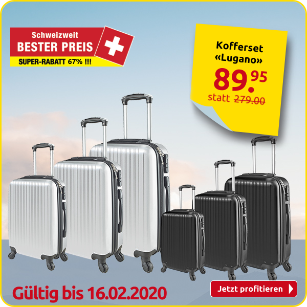 Kofferset «Lugano», schwarz