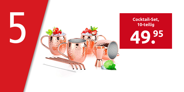 Cocktail-Set «Moscow Mule», 10-teilig