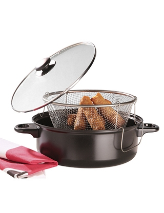 Kochtopf mit Korb und Deckel,  Ø 26 cm