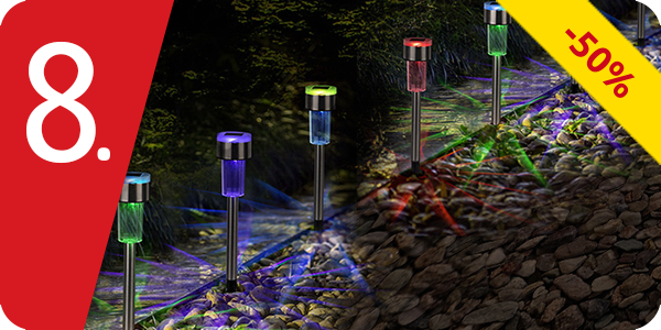 Gartenlampen LED Color Light, 12 Stück