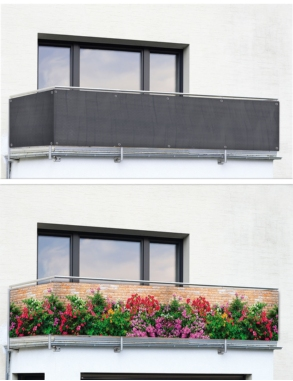 Balkonsichtschutz, anthrazit