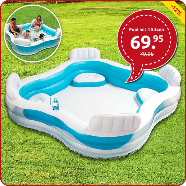 Pool mit 4 Sitzen