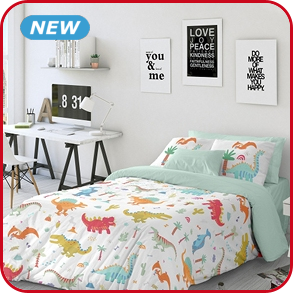 Garnitur «Dinos» 160 x 210 cm + Pfulmenbezug 65 x 100 cm