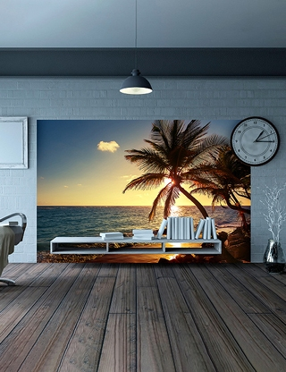 Deko-Tapete «Strand», 180 x 300 cm