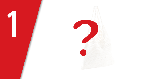 Handtasche aus Makramee, ecru