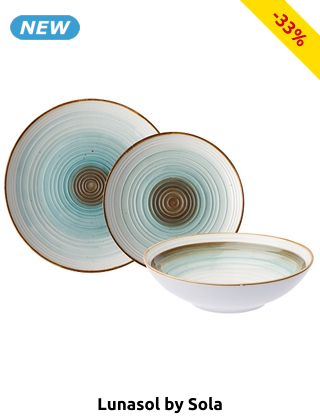 Lunasol by Sola Geschirr-Set «Gaya Rustico», 12-teilig, 4 Personen