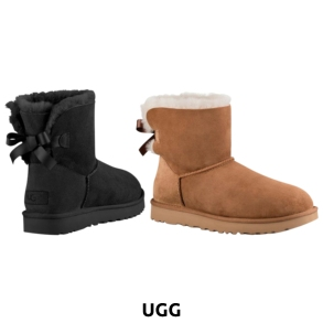 Stiefeletten «Mini Bailey Bow II» von UGG, beige