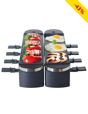 Raclettegerät/Drehgrill 3-in-1