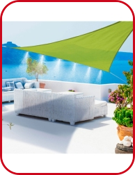 Zerstäuber Dreieck Sonnensegel, grün