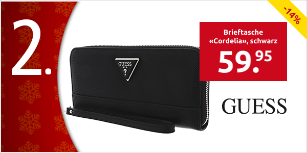 GUESS Brieftasche «Cordelia», schwarz