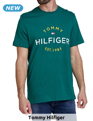 Tommy Hilfiger T-Shirt mit Logo, grün
