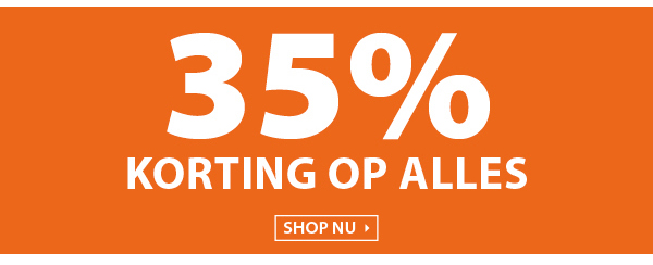 35% korting op alles!