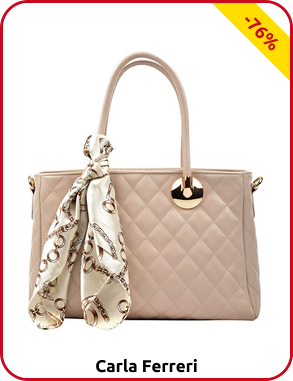 Handtasche aus Kalbsleder, mit Foulard, beige