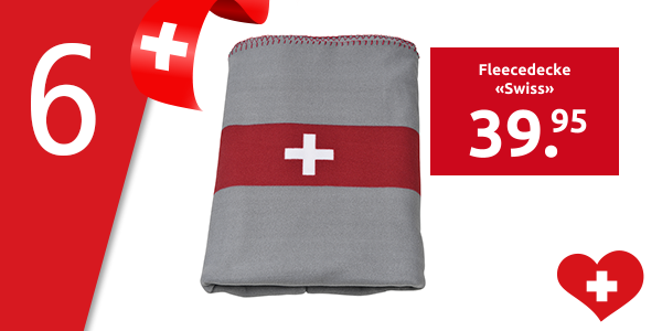 Fleecedecke «Swiss», 152 x 203 cm