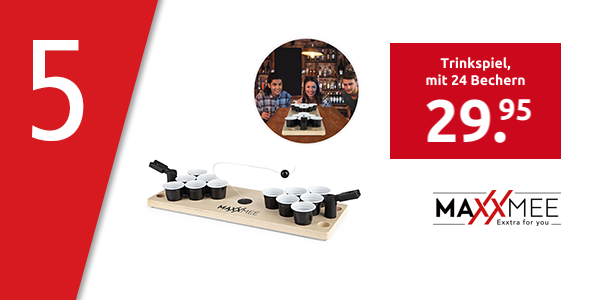 Trinkspiel «Mini Beer Pong», mit 24 Bechern