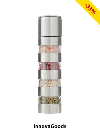 InnovaGoods Gewürzmühle 4-in-1, Ø5x21 cm
