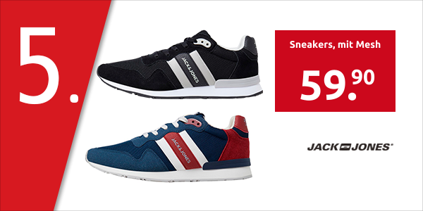 JACK & JONES Sneakers, mit Mesh, anthrazit