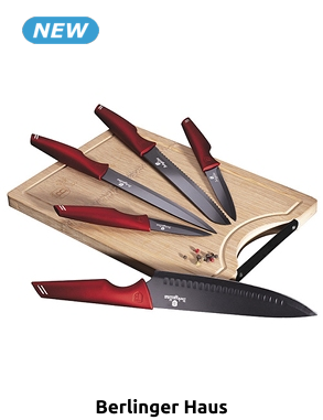 Berlinger Haus Messerset & Schneidbrett, 6-teilig