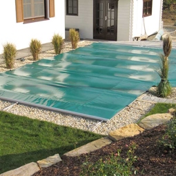 Rollabdeckung für Pools blau 6 x 3 m für Sommer und Winter