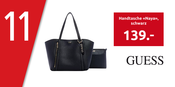 GUESS Handtasche «Naya», schwarz