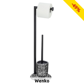 Wenko Toilettenpapierhalter mit Bürste