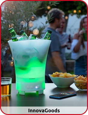 InnovaGoods LED-Eiswürfelschale mit Lautsprecher
