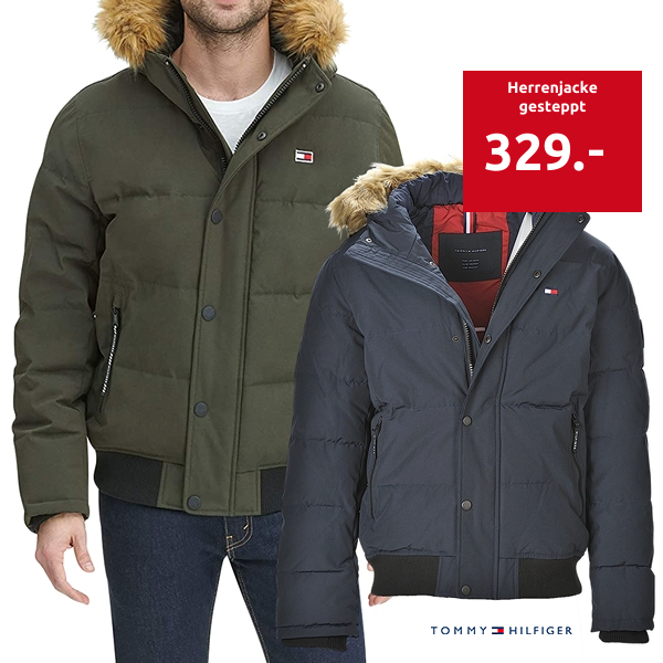 TOMMY HILFIGER Herrenjacke gesteppt, khaki