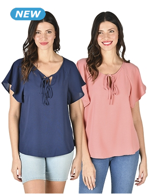 Top mit Raglanärmeln, marine