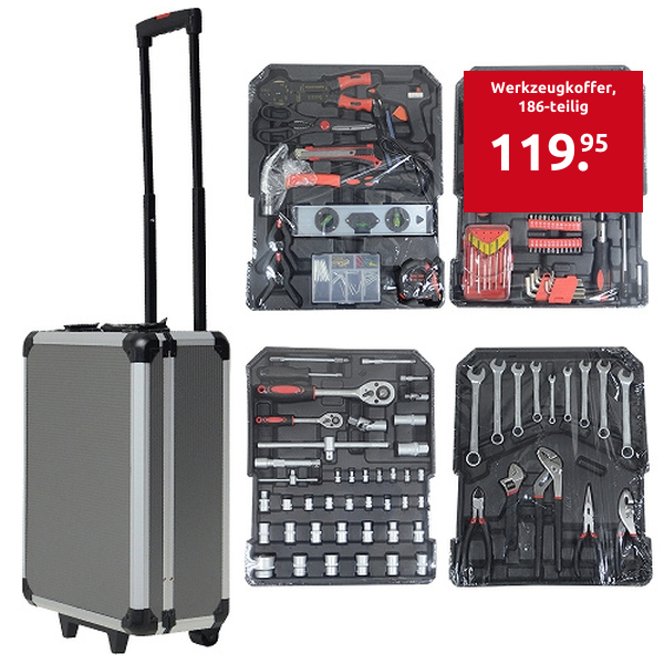 Werkzeugkoffer, 186-teilig