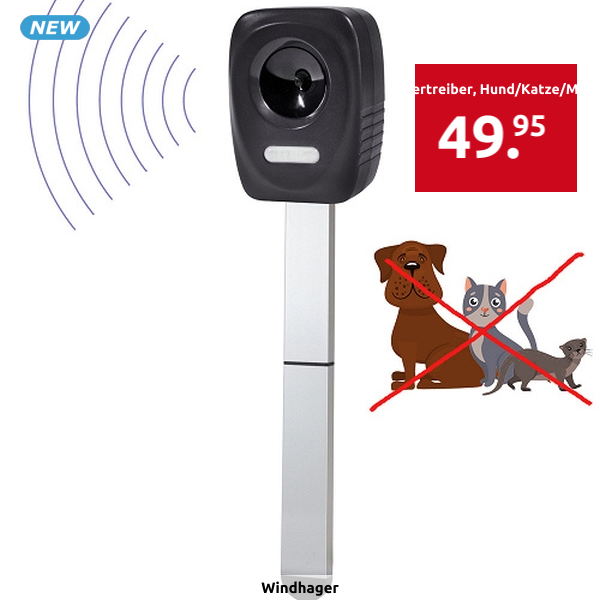 WINDHAGER Tiervertreiber, Hund/Katze/Marder