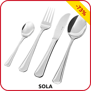 77-teiliger Besteck-Koffer «Oslo» von Sola