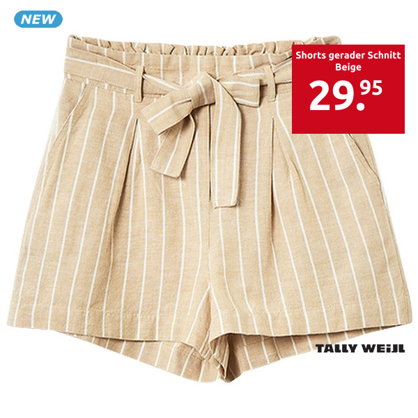 Tally Weijl Shorts gerader Schnitt, beige