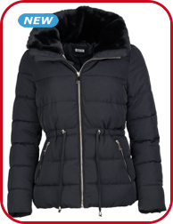 Jacke wattiert, schwarz