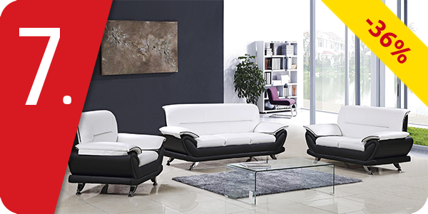 3er-Set «Luxury», 2 Sofas und 1 Sessel